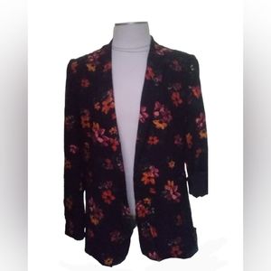 Womens RW&CO Floral Blazer